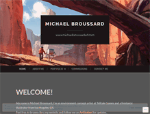 Tablet Screenshot of michaelbroussardart.com